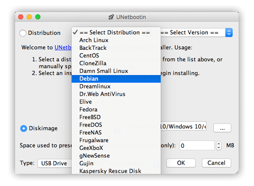 create bootable usb for mac in windows unsing rufus